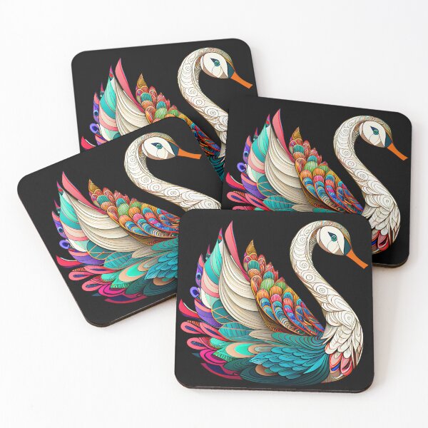 Item preview, Elegant Colorful Swan, Not an Ugly Duckling designed and sold by Mumzy2many.