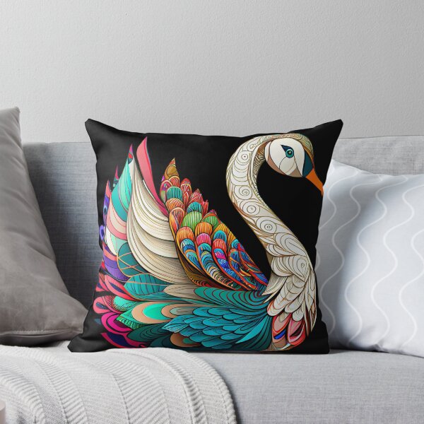 Item preview, Elegant Colorful Swan, Not an Ugly Duckling designed and sold by Mumzy2many.