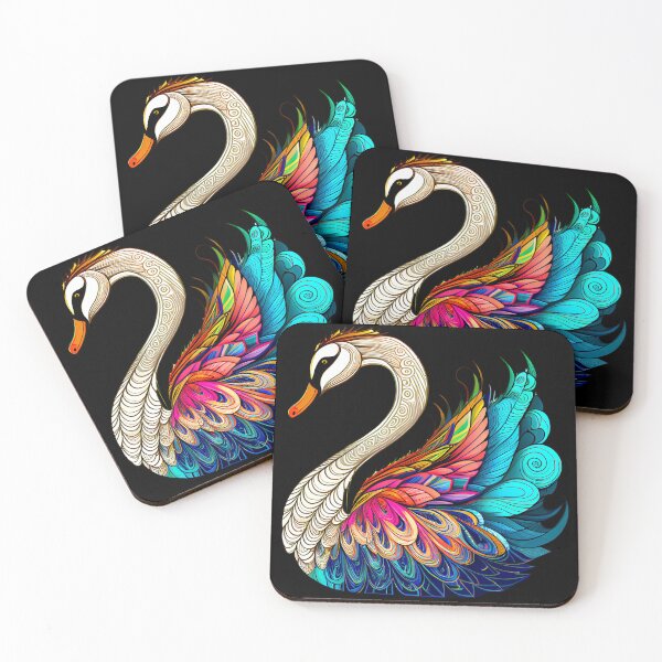Item preview, Elegant Colorful Swan, Not an Ugly Duckling designed and sold by Mumzy2many.
