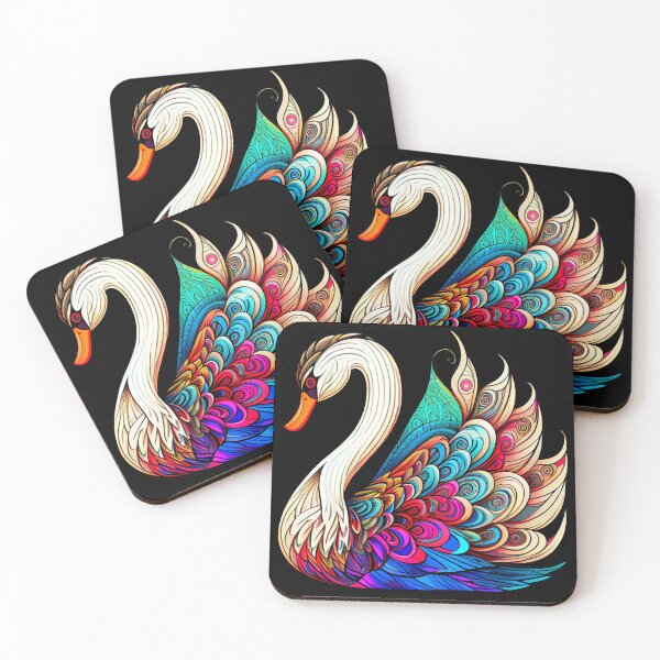 Item preview, Elegant Colorful Swan, Not an Ugly Duckling designed and sold by Mumzy2many.