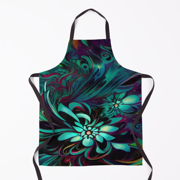 Item preview, Light from the Pond with Flowers Twisting in Swirls of Water Christmas Green and Red  designed and sold by deniselynnimage.