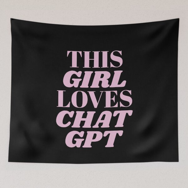 Item preview, THIS GIRL LOVES CHAT GPT OPEN AI GPT 4 FUNNY CHAT GPT t-SHIRTS designed and sold by VBRIdesings.