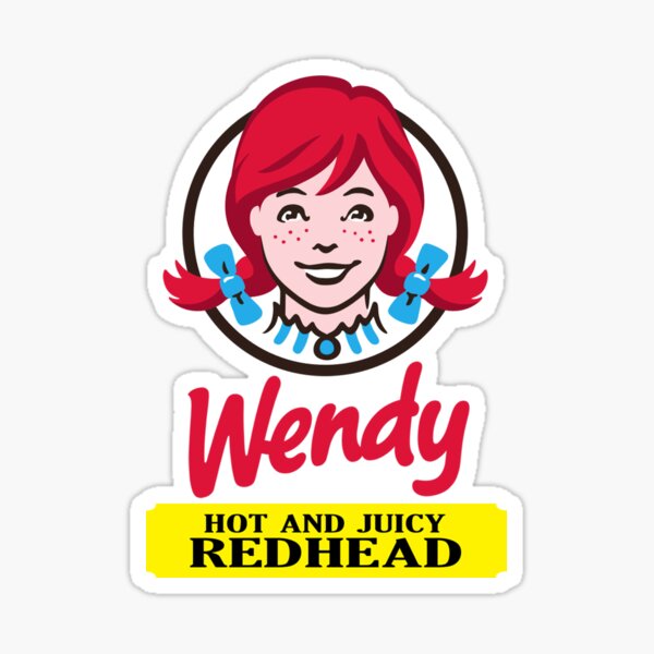 Hot and Juicy Redhead Sticker
