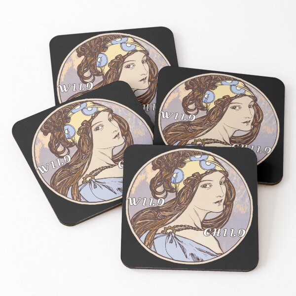 Item preview, Wild Child Medallion From An Antique Print designed and sold by KathteeDesign.