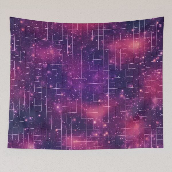 Item preview, Violet Stars - Infinite Nebula Seamless Pattern designed and sold by nelloryn.