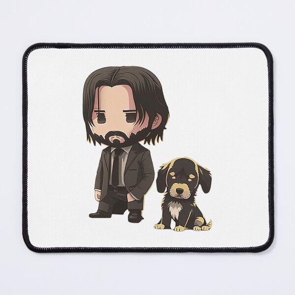 Item preview, Cute John Wick with Pup designed and sold by AntonettaKunze.