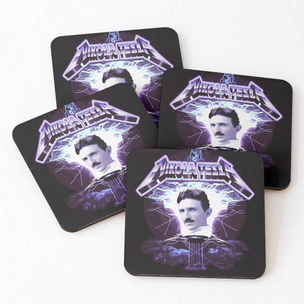 Item preview, Nikola Tesla - Heavy Metal Rock Spin-Off Graphic T-Shirt Design by Gnarly designed and sold by ChattanoogaTee.