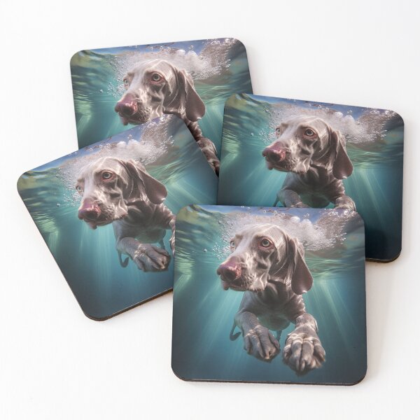 Item preview, Weimaraner Dog in water: 1 designed and sold by ebrawne.
