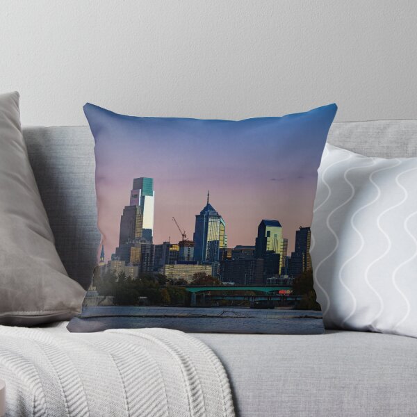 Philadelphia Skyline Throw Pillow