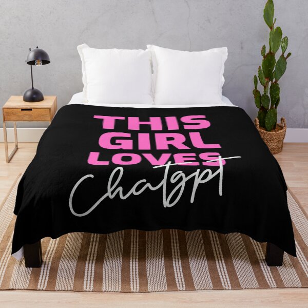 Item preview, THIS GIRL LOVES CHAT GPT OPEN AI GPT 4 FUNNY CHAT GPT t-SHIRTS designed and sold by VBRIdesings.