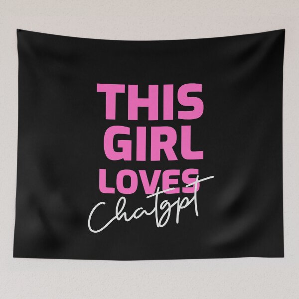 Item preview, THIS GIRL LOVES CHAT GPT OPEN AI GPT 4 FUNNY CHAT GPT t-SHIRTS designed and sold by VBRIdesings.