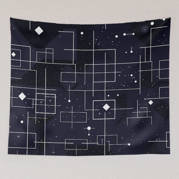 Item preview, Vibrant abstract omniverse - Abstract Universe Seamless Pattern designed and sold by nelloryn.
