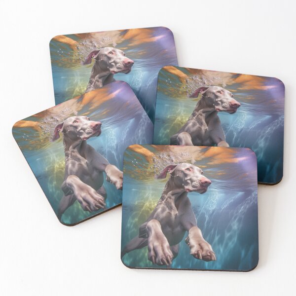 Item preview, Weimaraner Dog in water: 2 designed and sold by ebrawne.