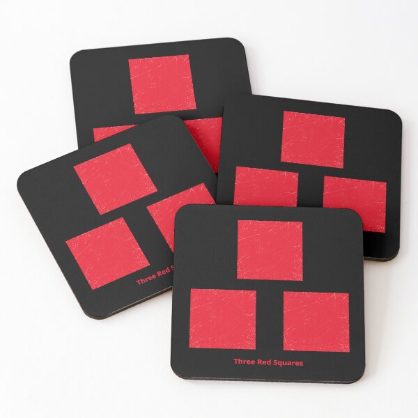 Item preview, Three Red Squares designed and sold by Symbologee.