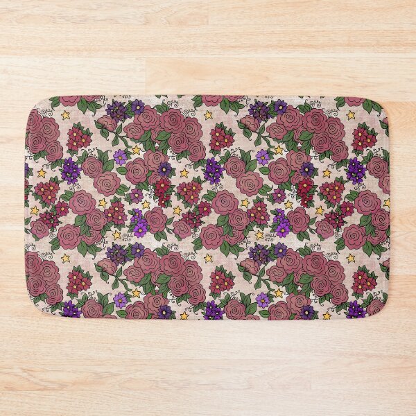 Item preview, Roses and Stars on Cream Linen Background designed and sold by Kristi Duggins.