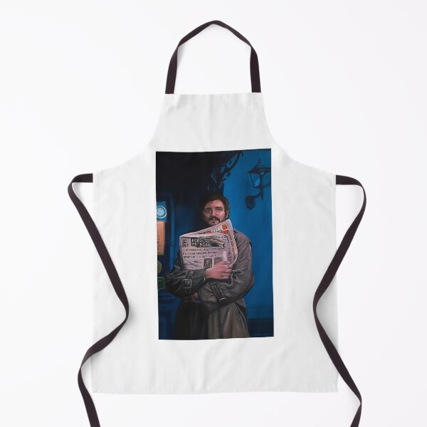 Item preview, Pedro Holding a Newspaper Painting designed and sold by DanaRenae.