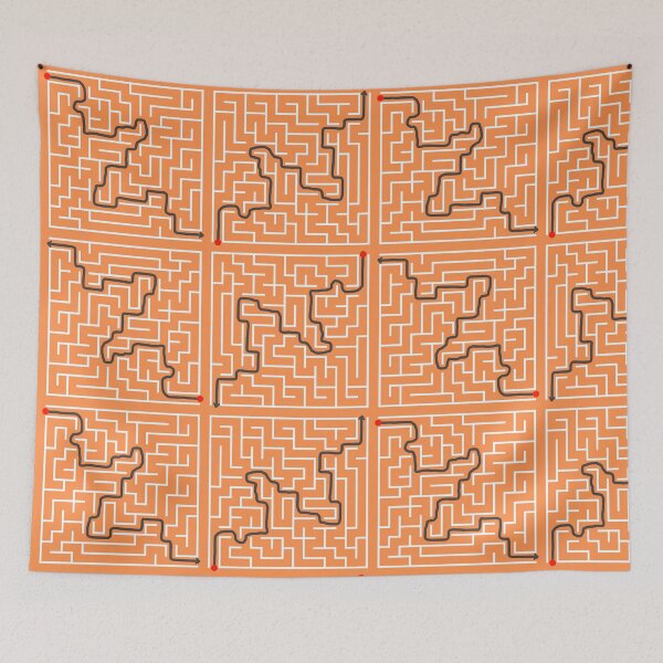 Item preview, Maze pattern designed and sold by LaBelleMaison.