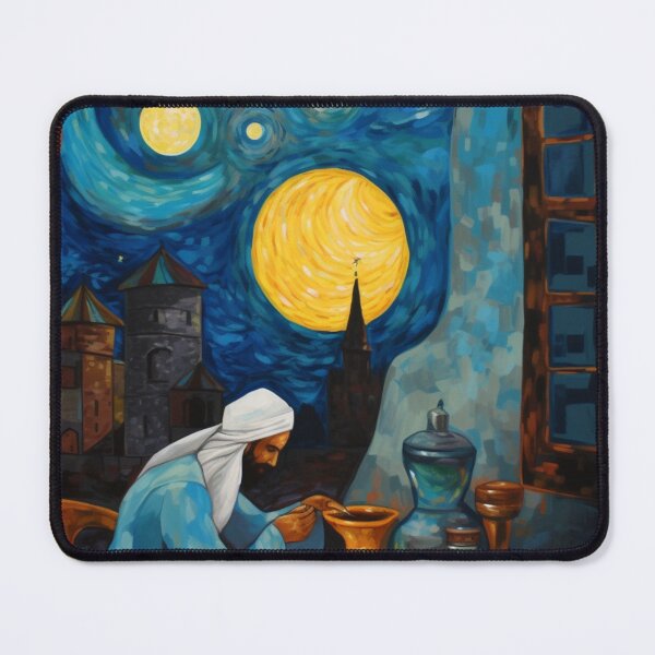 Item preview, ramadan mubarak van gogh style designed and sold by FunSesame.