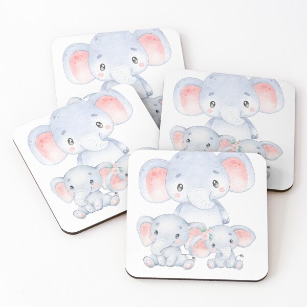 Item preview, Cute Baby Elephants designed and sold by Abstractdiva.