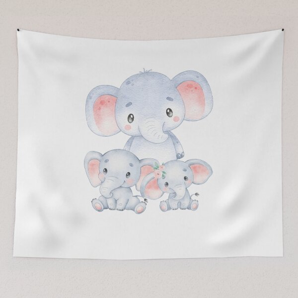 Item preview, Cute Baby Elephants designed and sold by Abstractdiva.