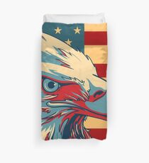 Amerikanischer patriotischer Adler kahl Bettbezug
