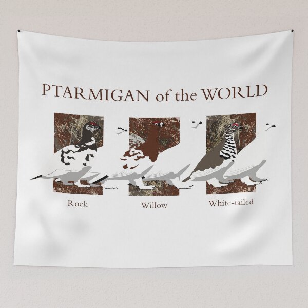 Item preview, Ptarmigan of the World (with text) designed and sold by BennuBirdy.
