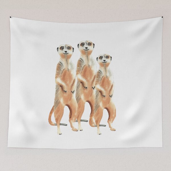 Item preview,  Cute Meerkats on the lookout designed and sold by Abstractdiva.