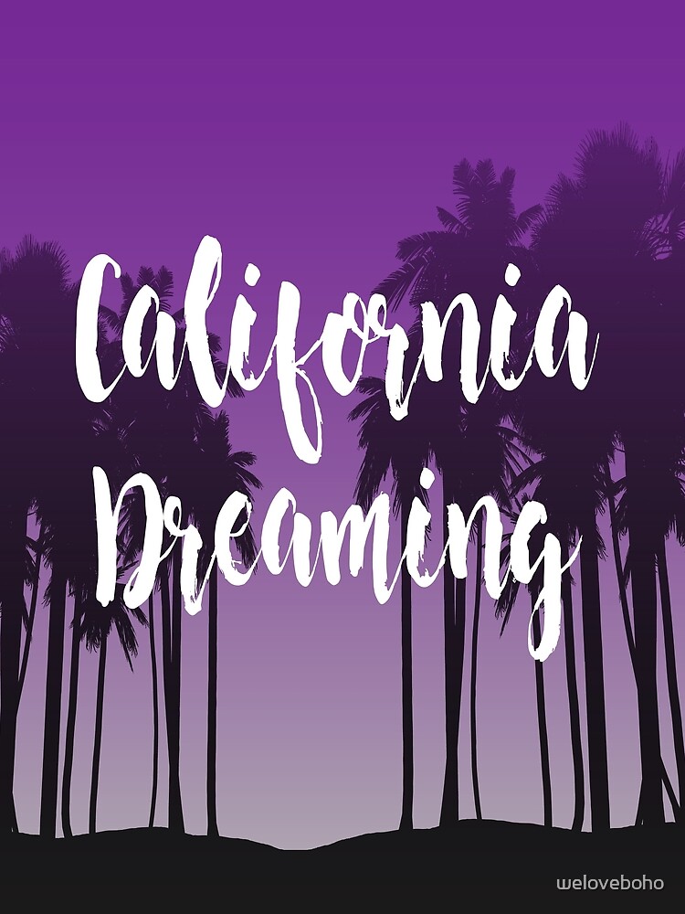 Imagen de la obra California Dreaming, diseñada y vendida por weloveboho