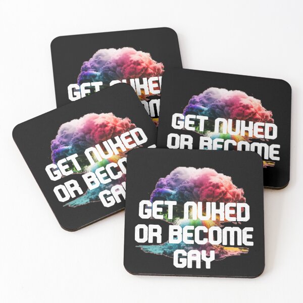 Item preview, GET NUKED OR BECOME GAY designed and sold by Joenzii.