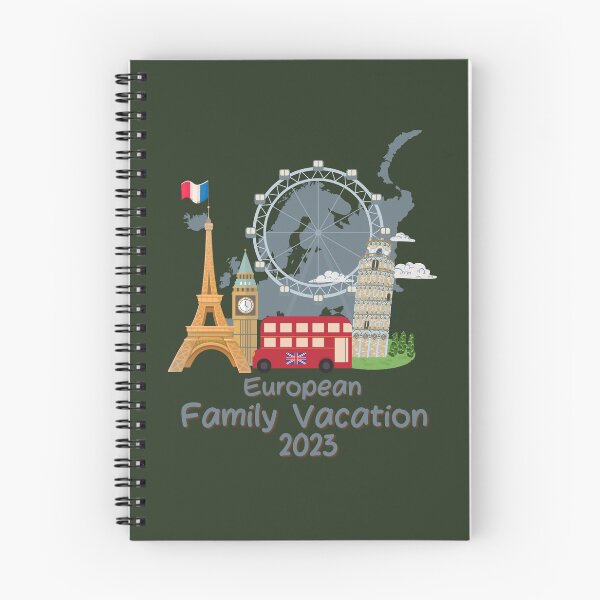 Artikelvorschau, Europäischer Familienurlaub 2023 entworfen und verkauft von LynnEllenDesign.