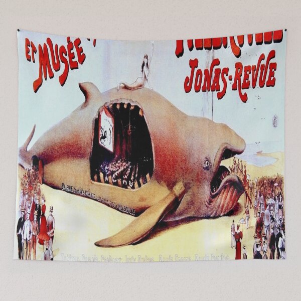 Item preview, Vintage poster - Theatre de la Baleine de Villerville designed and sold by mosfunky.