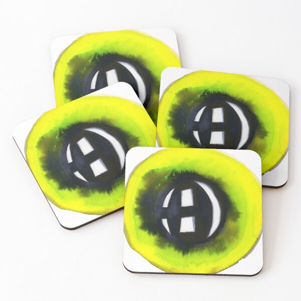 Item preview, green eye designed and sold by Kari Sutyla.