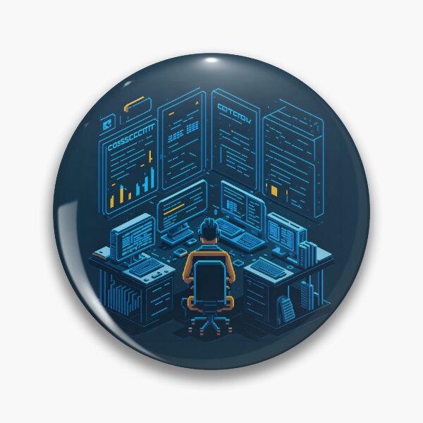 Item preview, Cyber SOC 8-bit pixel style designed and sold by mukraker.