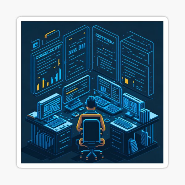 Item preview, Cyber SOC 8-Bit-Pixelstil designed and sold by mukraker.