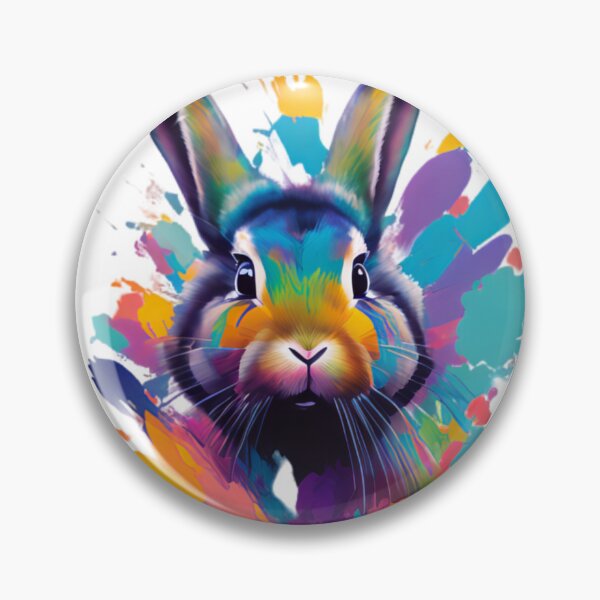 Item preview, Cute Bunny colorful Paint Dripping designed and sold by Big-Bil.