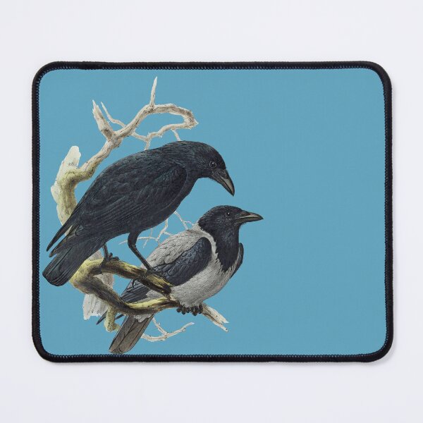 Item preview, Two crows in a tree: carrion crow and hooded crow.  designed and sold by Luggnagg.