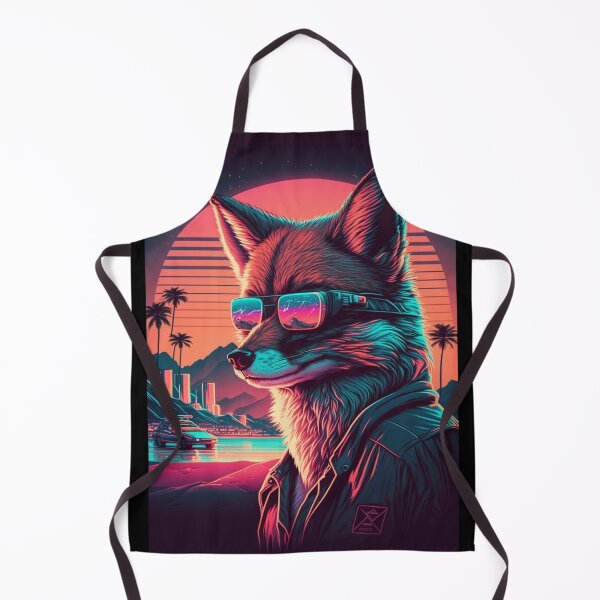 Item preview, Retro Wave Miami Fox designed and sold by RESToRAPTOR.