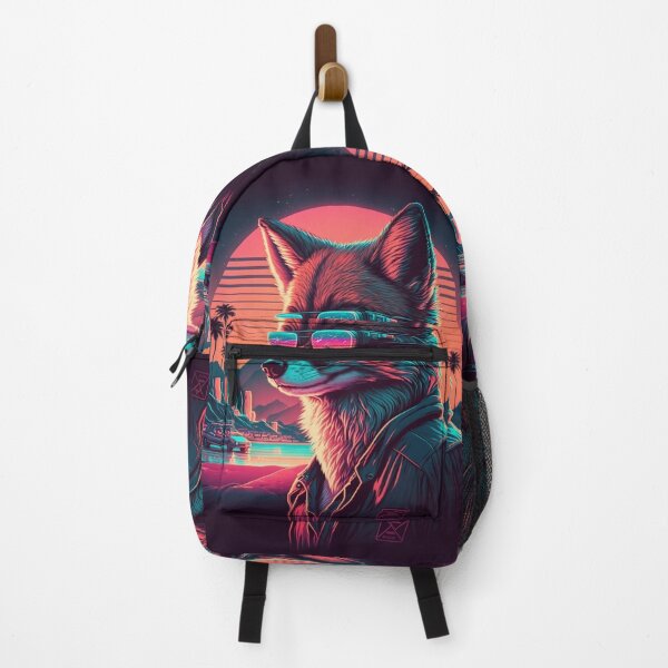 Item preview, Retro Wave Miami Fox designed and sold by RESToRAPTOR.