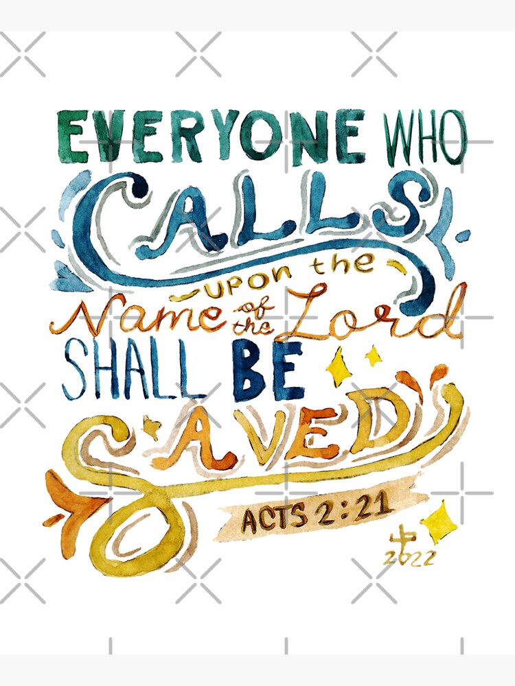 Everyone who calls on the name of the Lord Tote Bag Everyone who calls on the name of the Lord Tote Bag