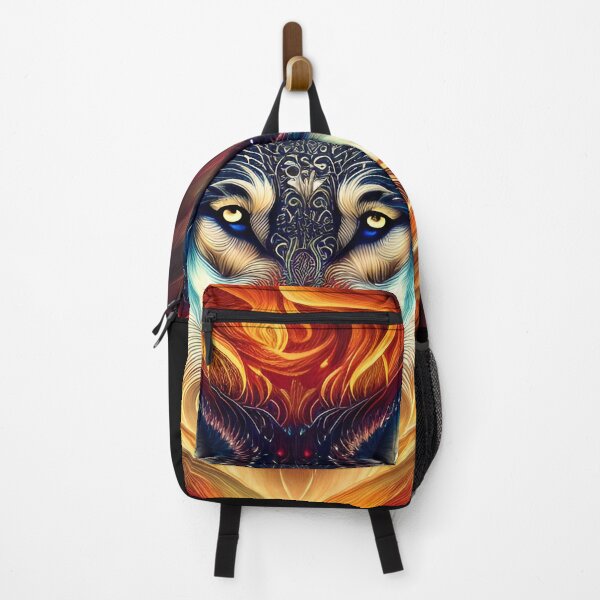 Item preview, Beautiful wolf on fire designed and sold by Blue-Fall.
