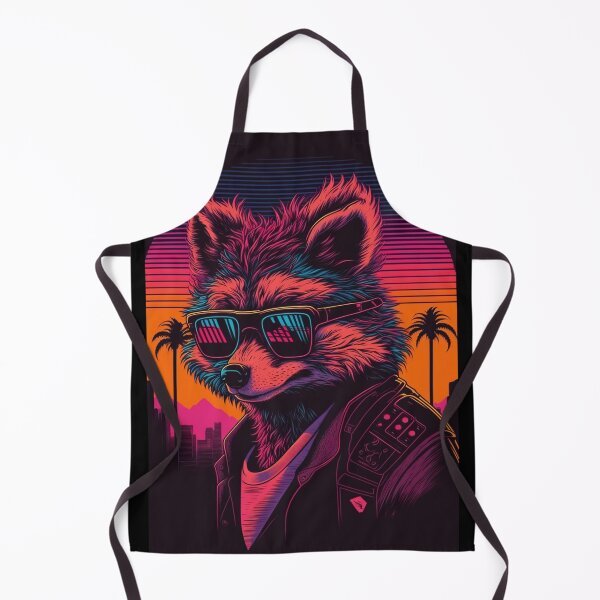 Item preview, Retro Cyberpunk Raccoon designed and sold by RESToRAPTOR.