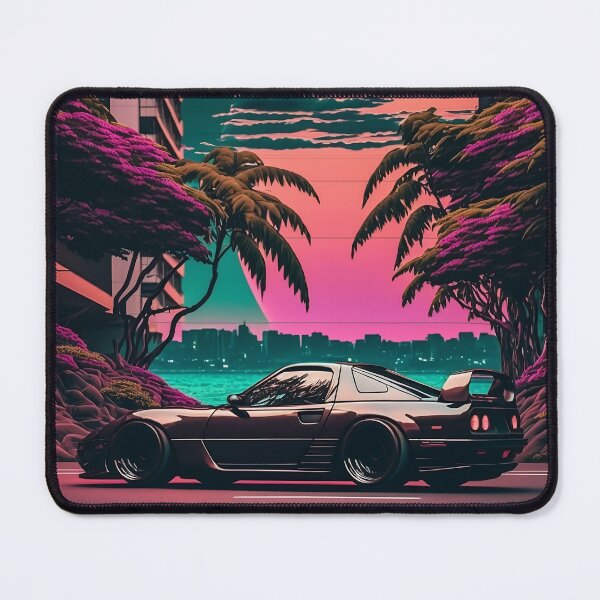 Artikelvorschau, Vaporwave Mazda RX-7 entworfen und verkauft von VibrantView.