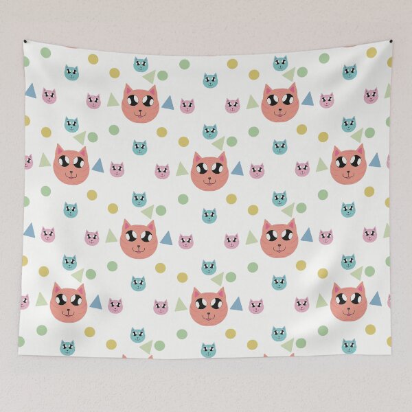 Item preview, Cute kawaii cat pattern  designed and sold by Jsamdesigns.