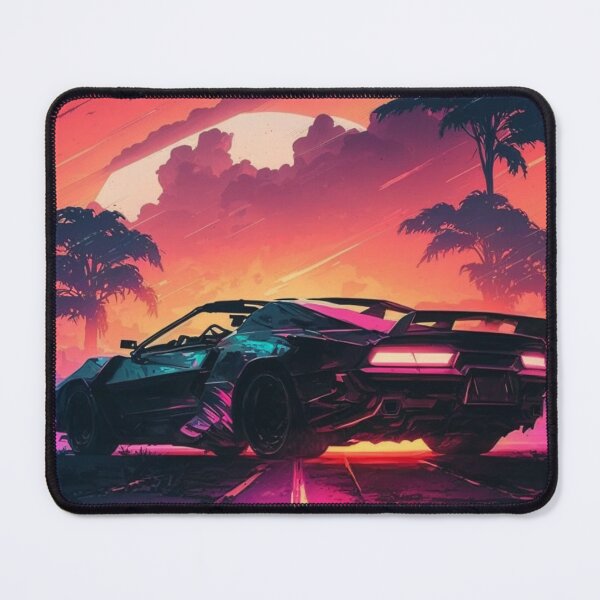 Item preview, Retro Cyberpunk Watercolor Car designed and sold by RESToRAPTOR.