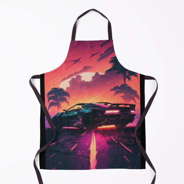 Artikelvorschau, Retro-Cyberpunk-Aquarell-Auto entworfen und verkauft von RESToRAPTOR.