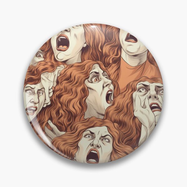 Item preview, Angry Red Headed Woman Pattern designed and sold by Dream Sequins.