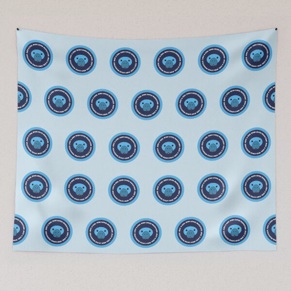 Item preview, Cute manatee - blue designed and sold by LaBelleMaison.