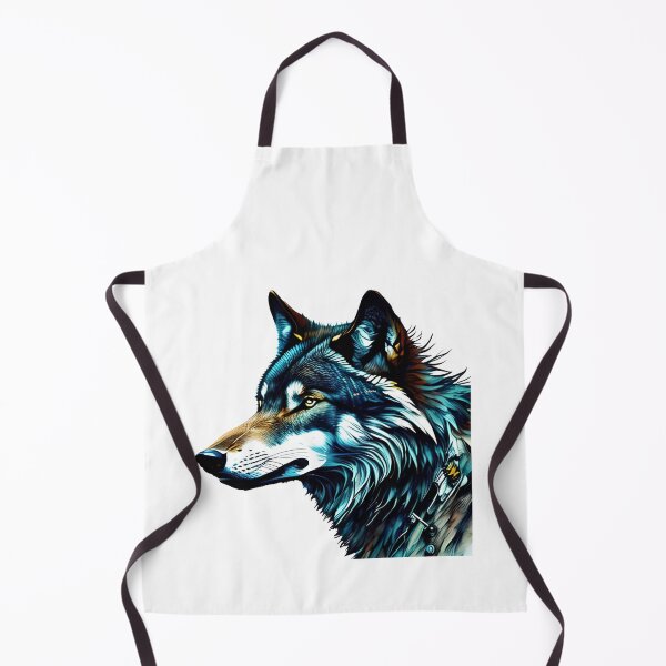 Item preview, Wolf Art With Watercolor designed and sold by ai2art.