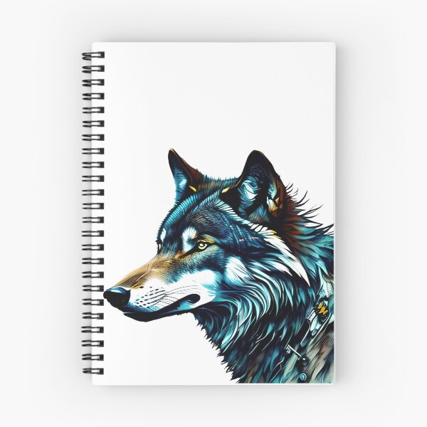 Item preview, Wolf Art With Watercolor designed and sold by ai2art.