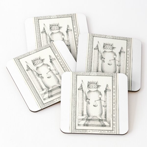 Artikelvorschau, Justice, La Justice: Cat Tarots von Evelyne Nicod: Major Arcana entworfen und verkauft von gatteria.